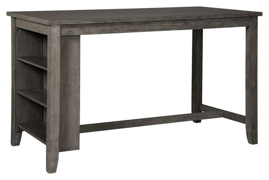 Caitbrook - Gray - Rectangular Dining Room Counter Table - Hornell Furniture Outlet