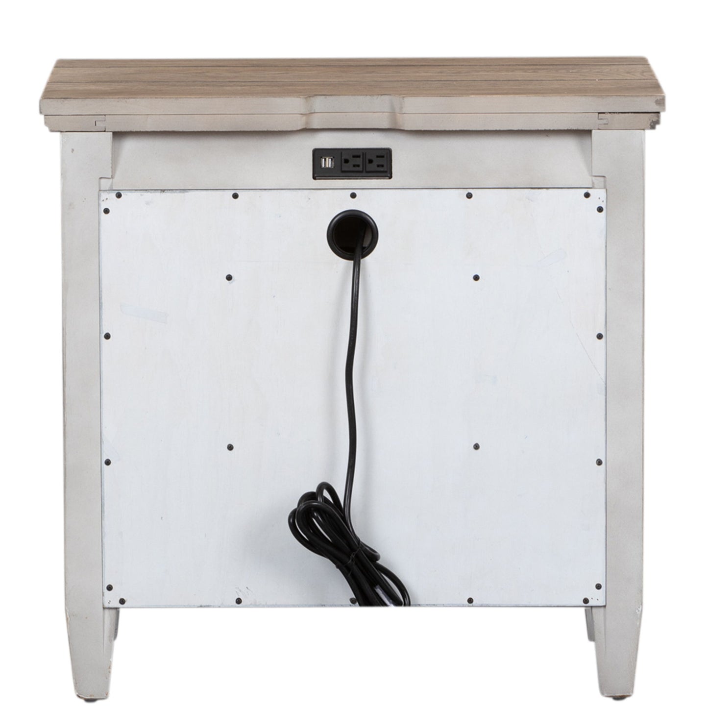 Heartland - 1 Drawer Nightstand With Charging Station - White - Hornell Furniture Outlet