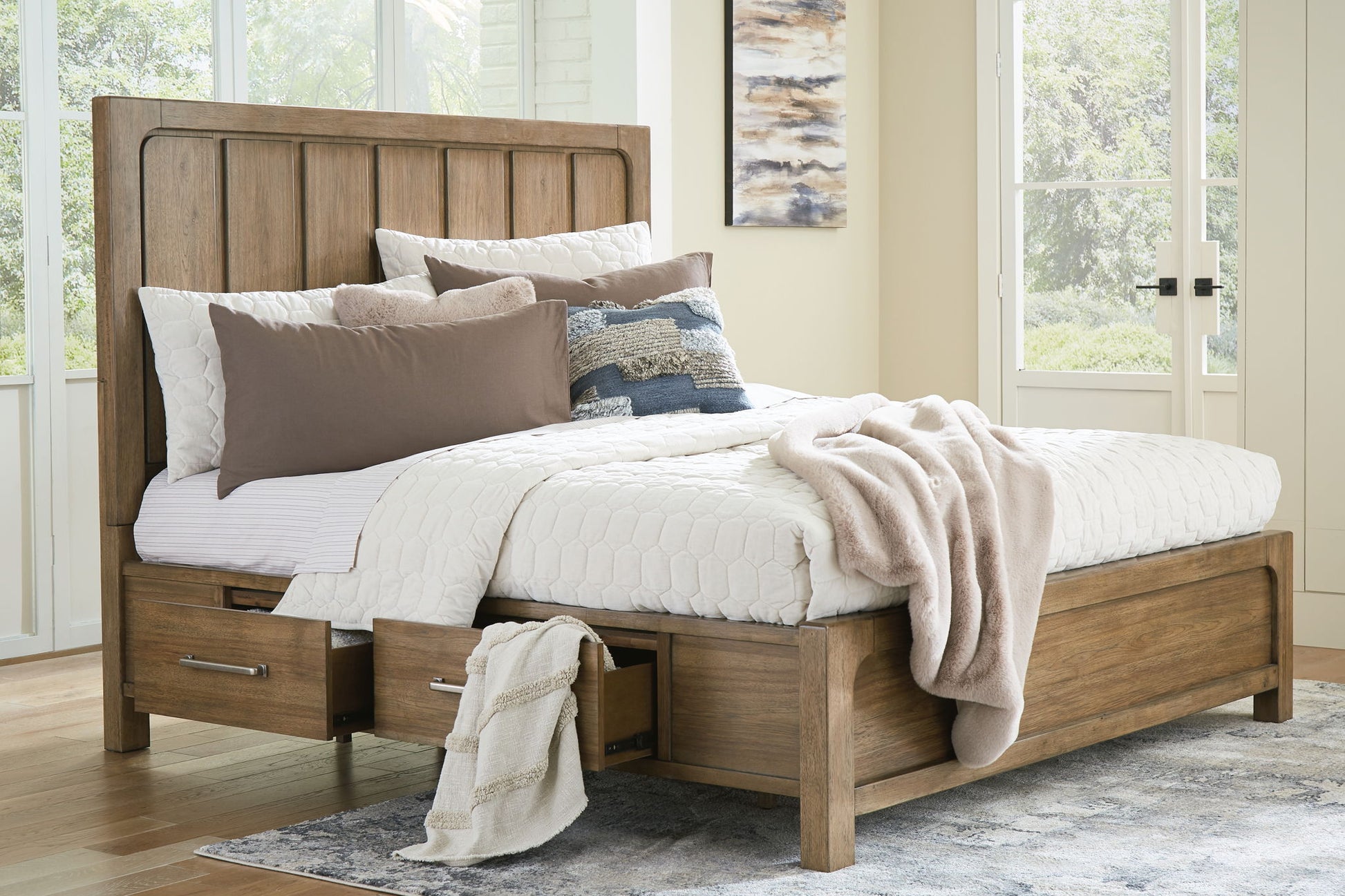 Cabalynn - Panel Bed With Storage - Hornell Furniture Outlet