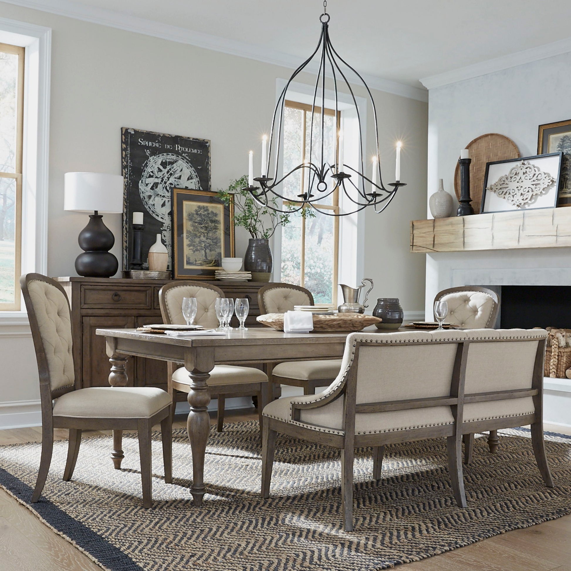 Americana Farmhouse - Optional Leg Table Set - Hornell Furniture Outlet