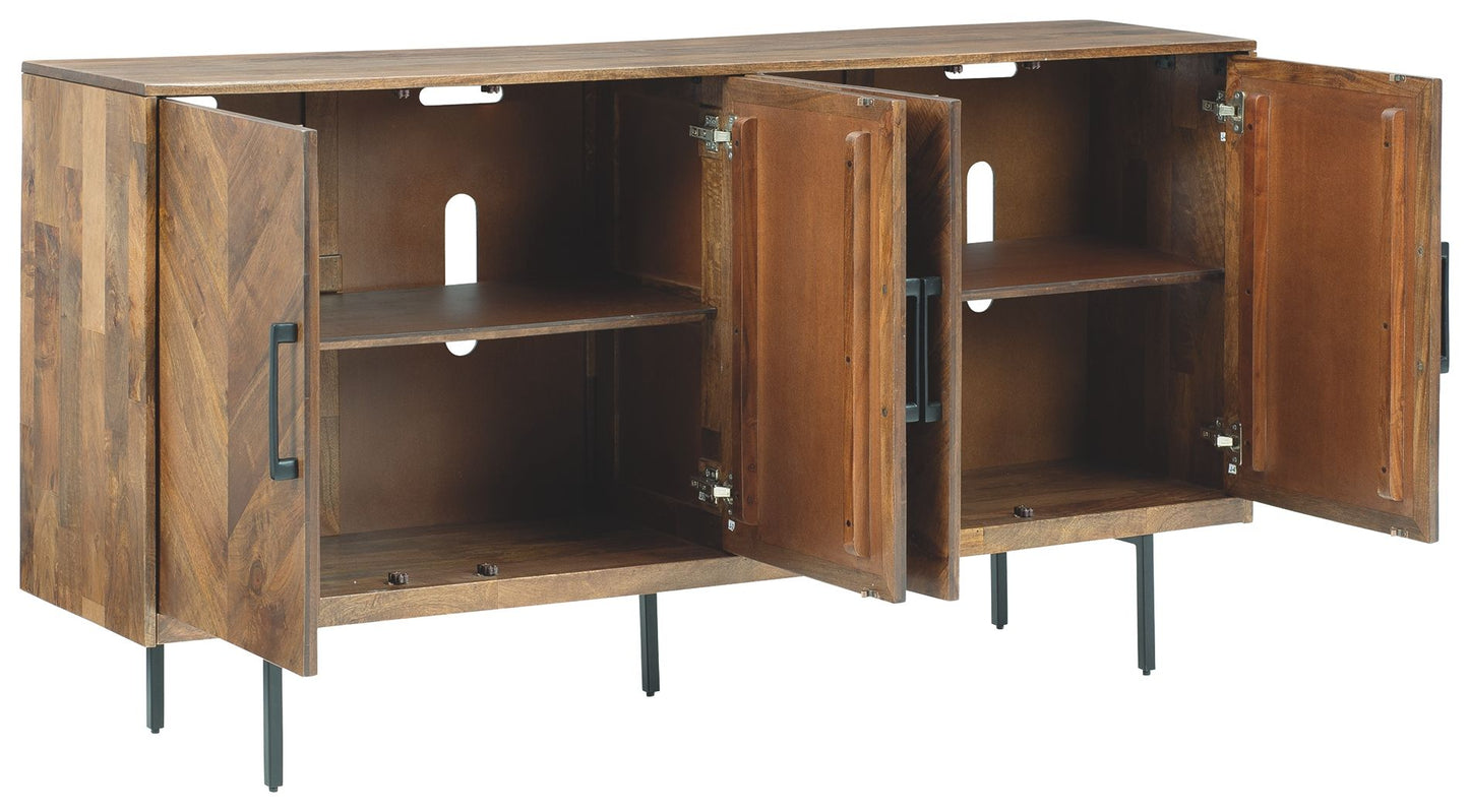 PratTVille - Brown - Accent Cabinet - Hornell Furniture Outlet