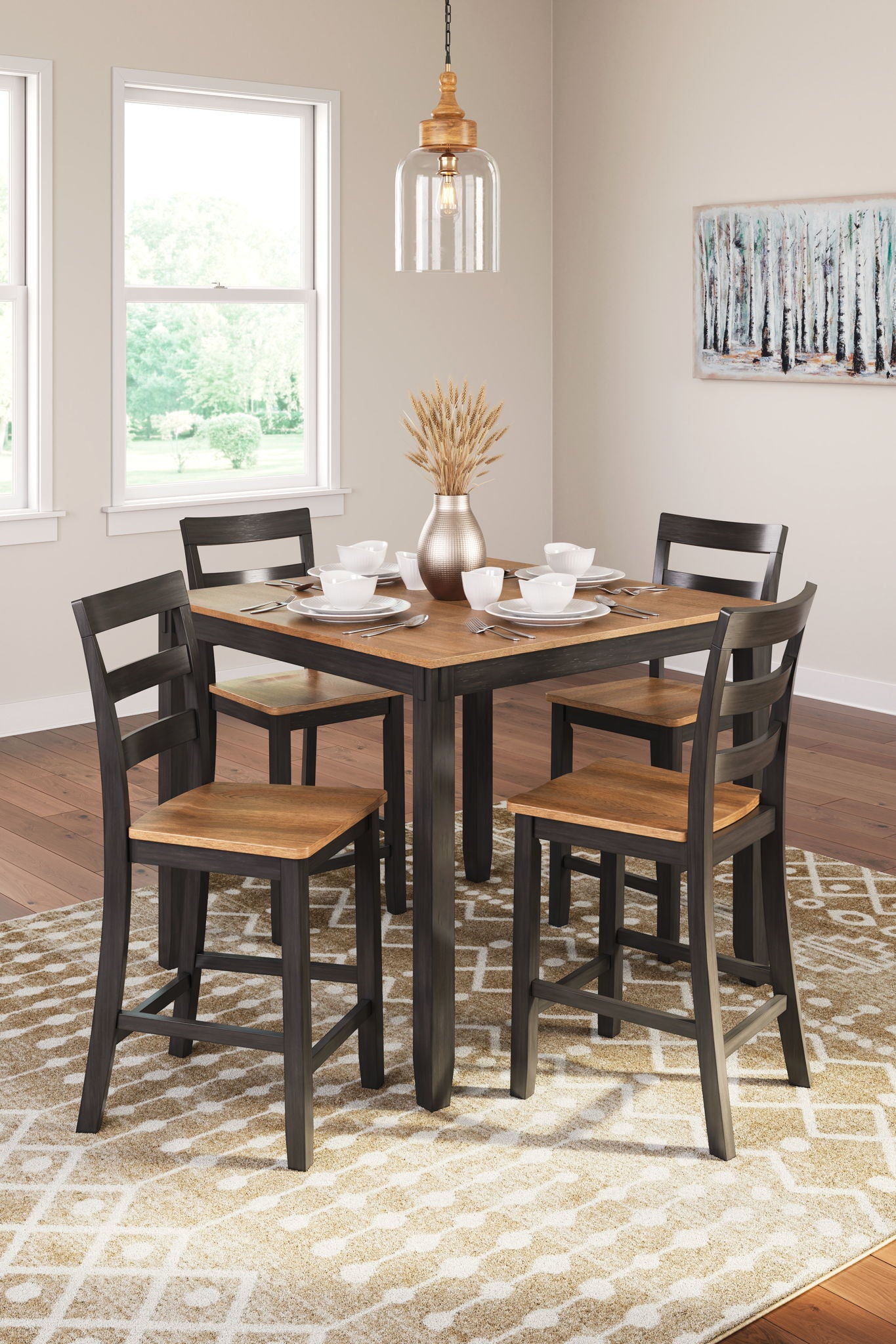 Gesthaven - Dining Room Counter Table Set - Hornell Furniture Outlet
