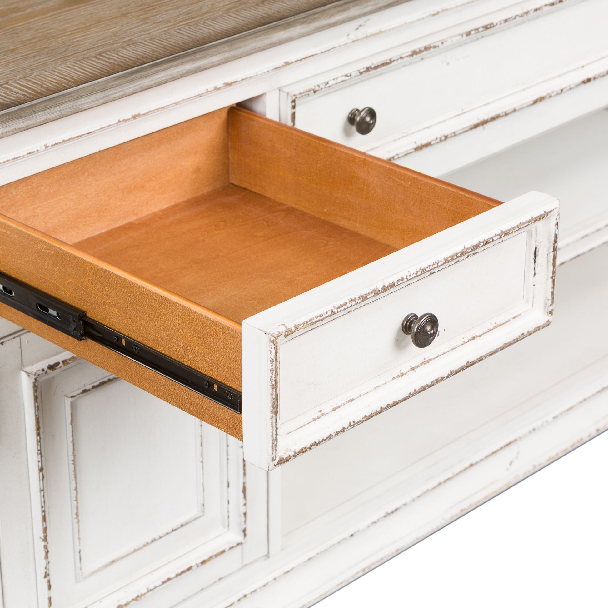 Magnolia Manor - Entertainment TV Stand - White - Hornell Furniture Outlet