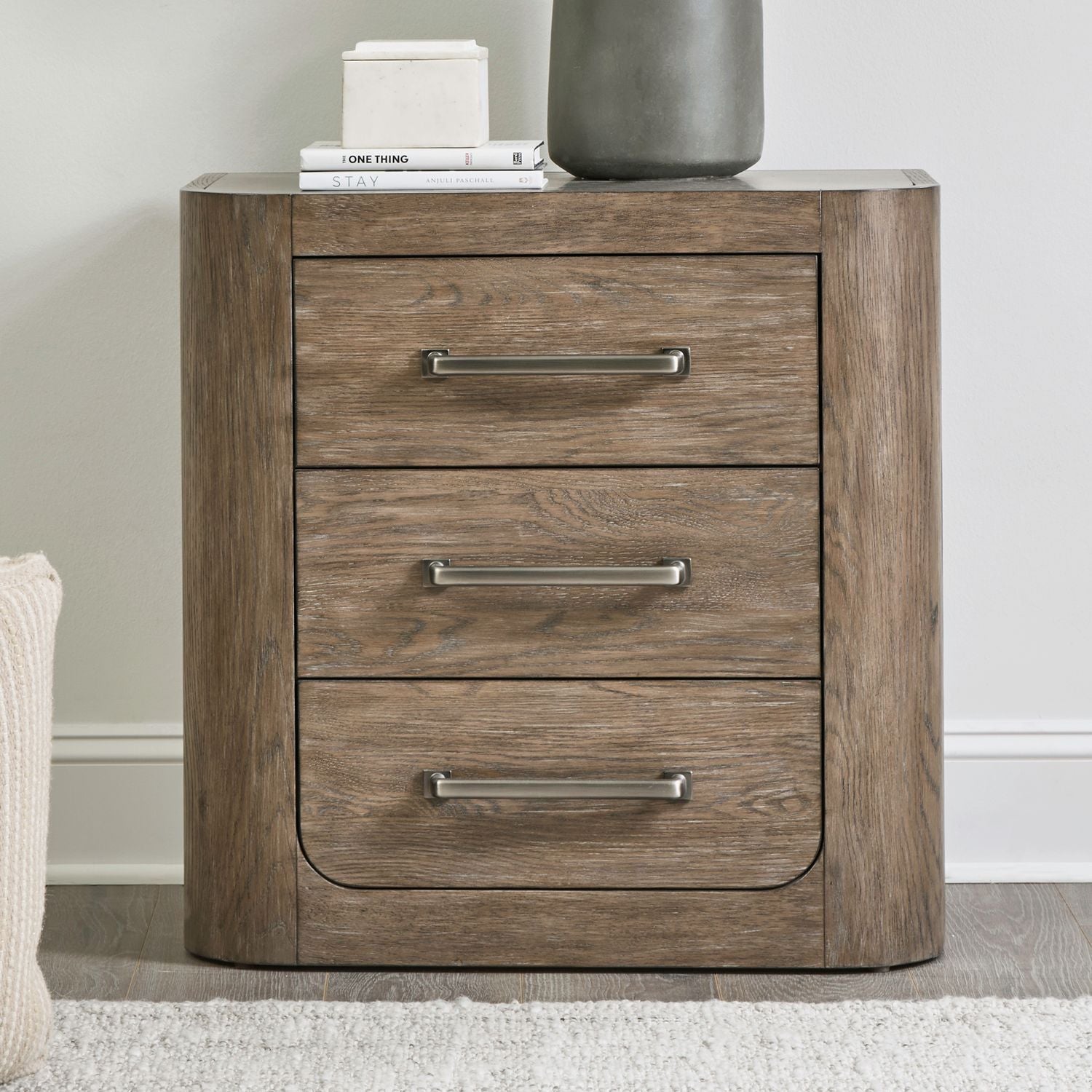 South Bend - Nightstand With Charging Station - Brown - Hornell Furniture Outlet