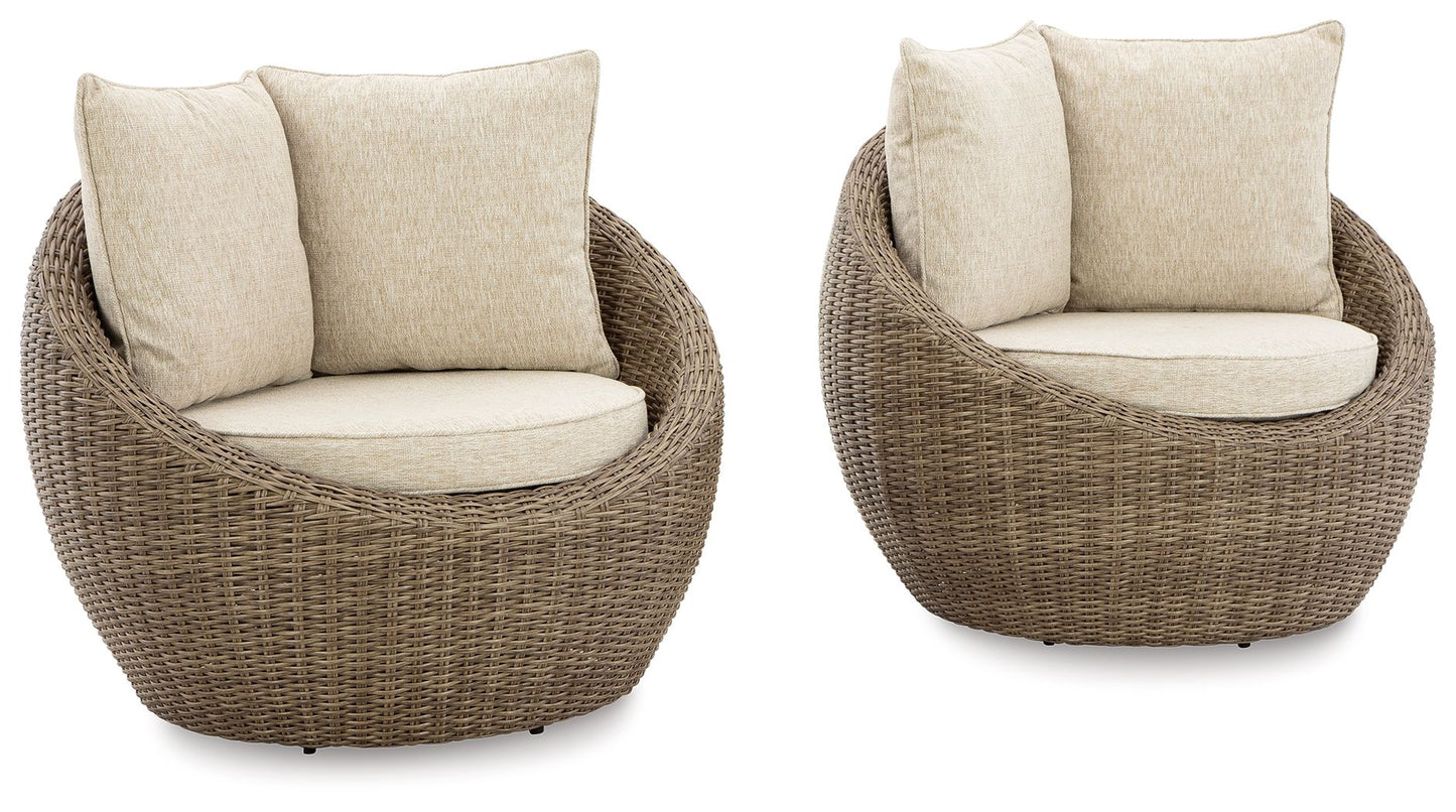 Danson - Swivel Lounge With Cushion - Hornell Furniture Outlet