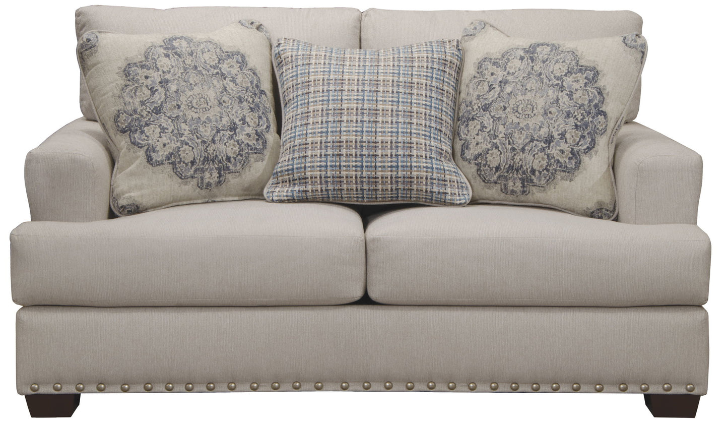 Newberg - Loveseat - Platinum - Hornell Furniture Outlet