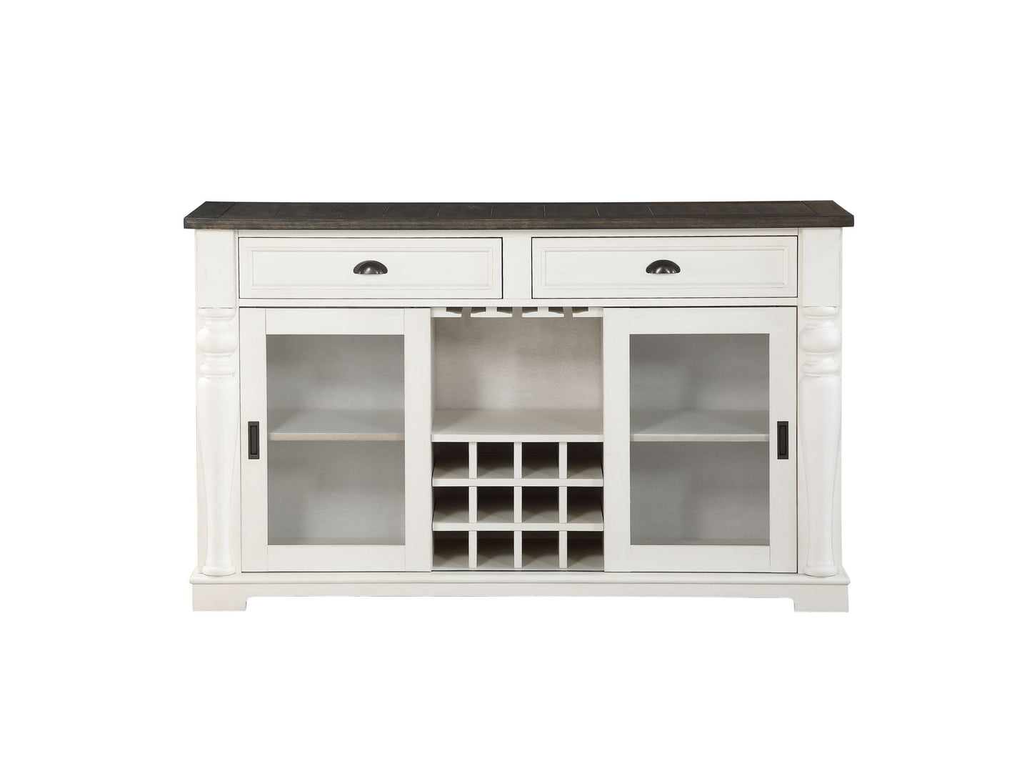 Joanna - Server - Two Tone - Hornell Furniture Outlet