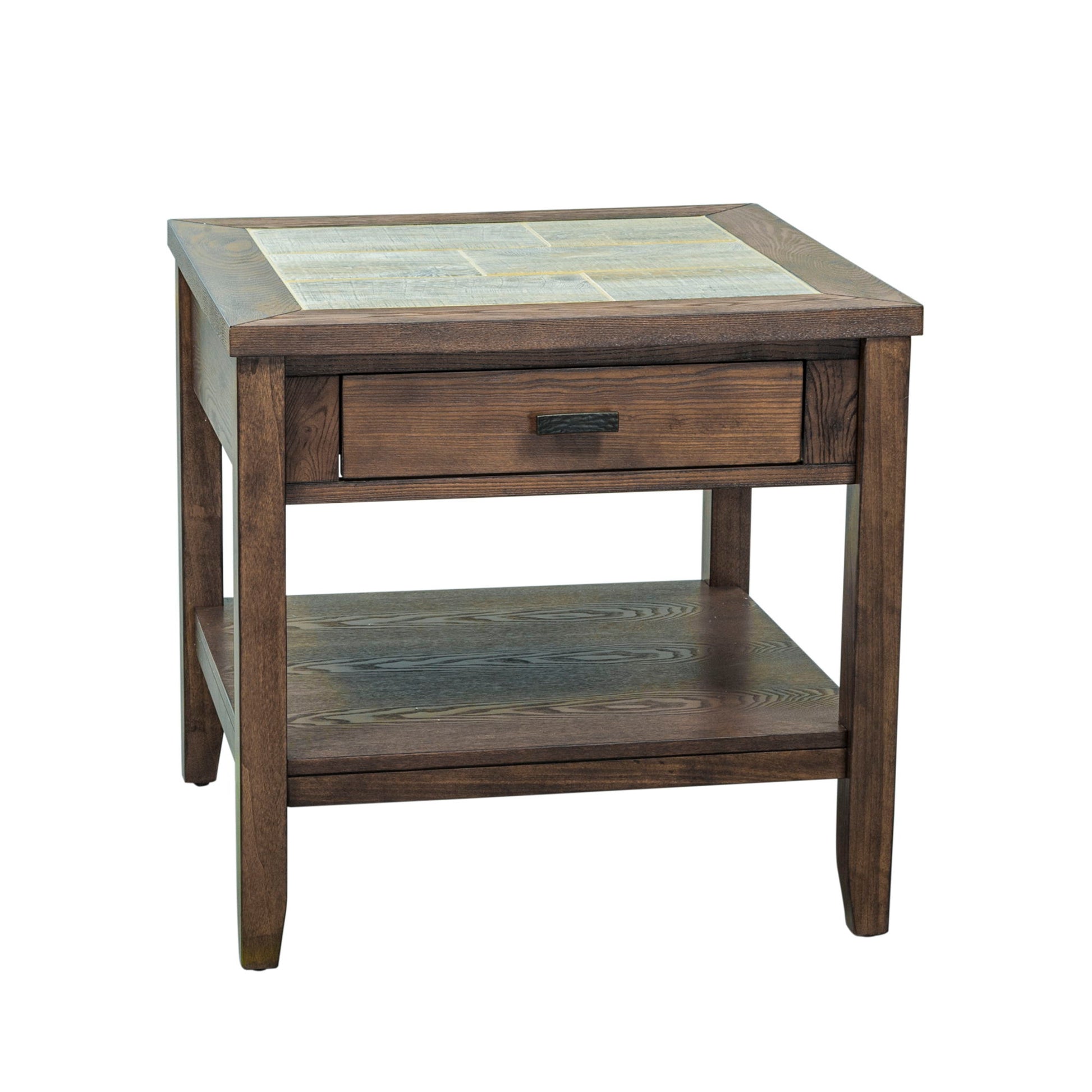 Mesa Valley - End Table - Dark Brown - Hornell Furniture Outlet