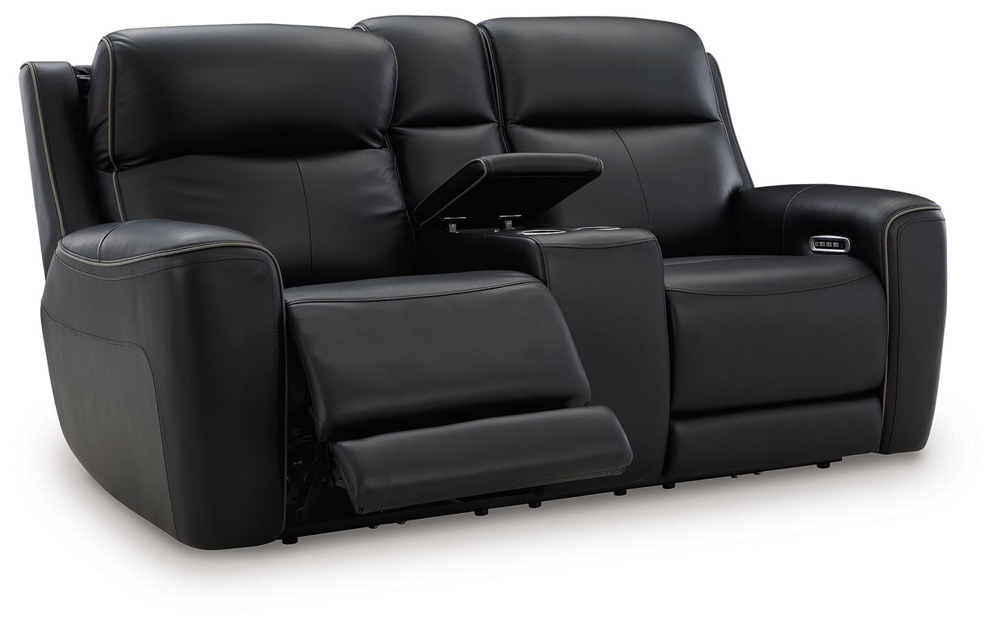 5Z - Comfort - Relaxation - Power Reclining Loveseat with Console / Adj Headrest - Hornell Furniture Outlet