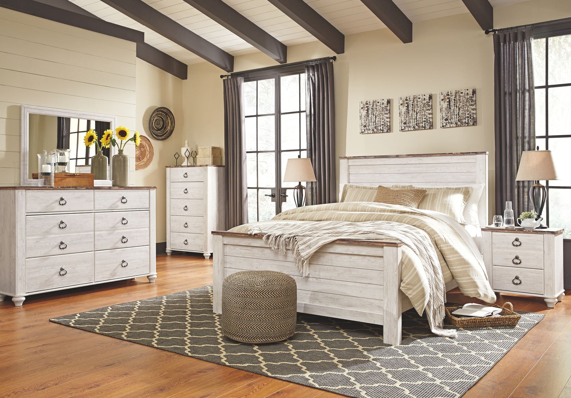 Willowton - Panel Bedroom Set - Hornell Furniture Outlet