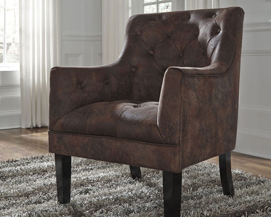 Drakelle - Mahogany - Accent Chair - Hornell Furniture Outlet