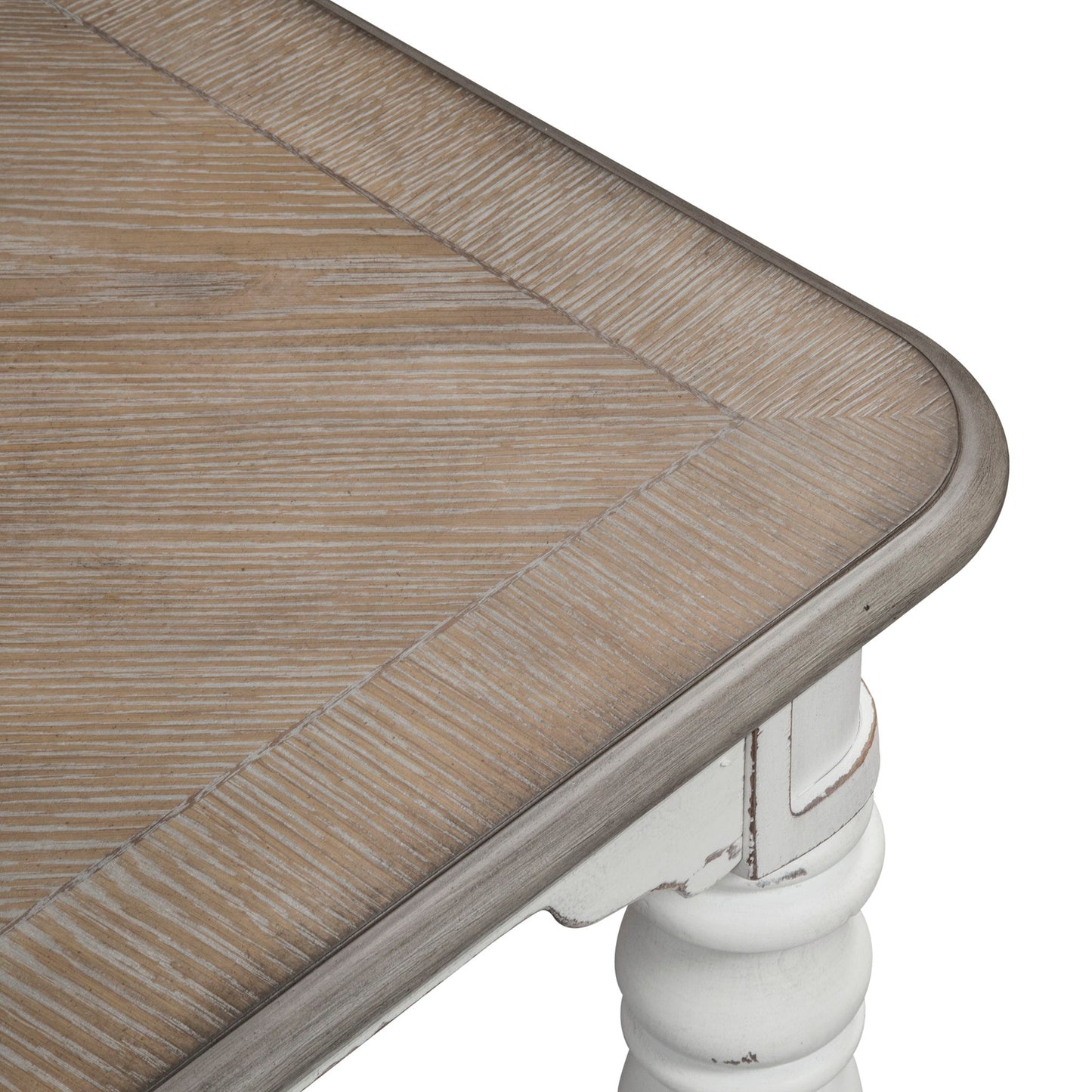 Magnolia Manor - Leg Table - White - Hornell Furniture Outlet