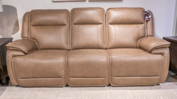 Glencroft - Sahara - Power Reclining Sofa With Adjustable Headrest - Hornell Furniture Outlet