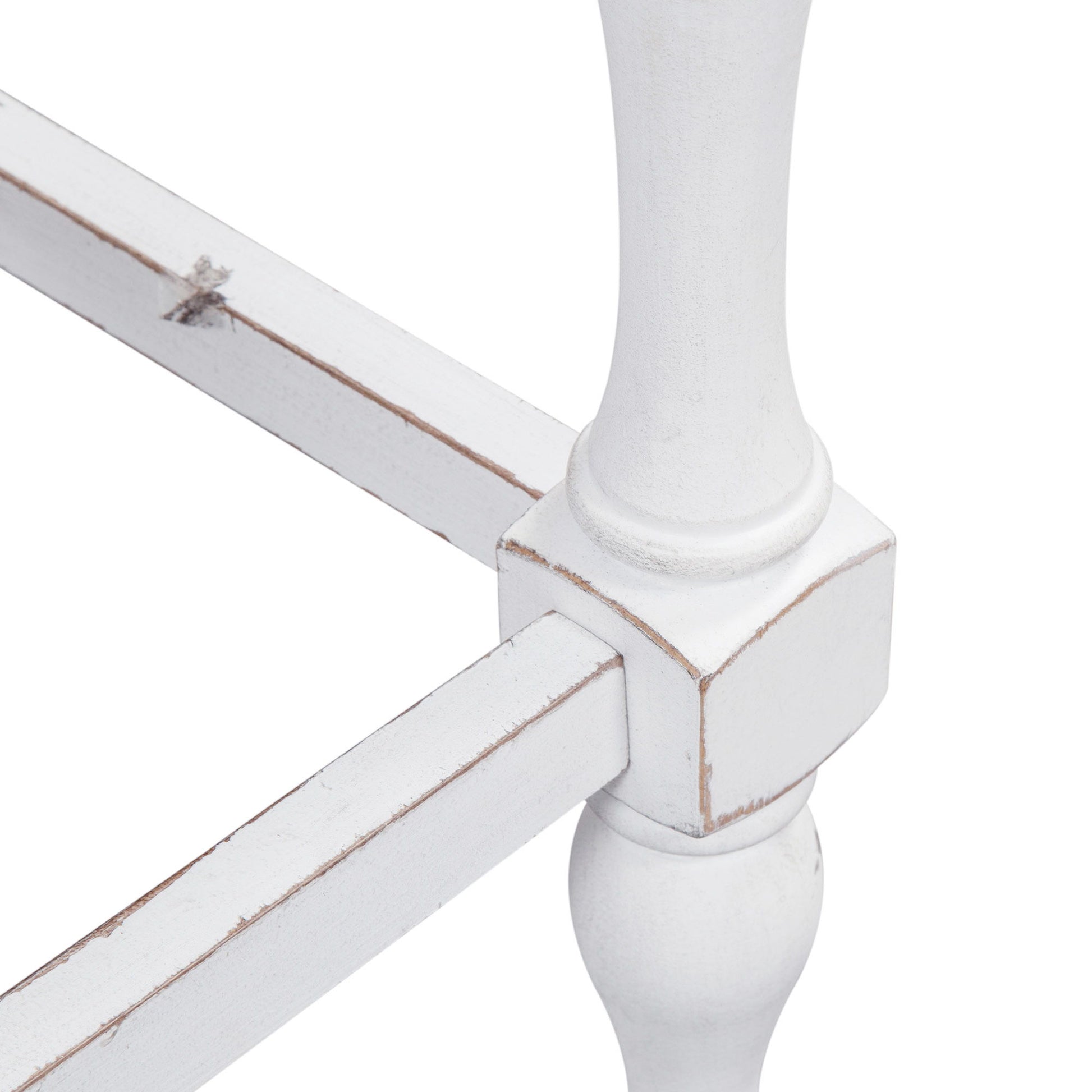 Magnolia Manor - Ladder Back Counter Chair - White - Hornell Furniture Outlet