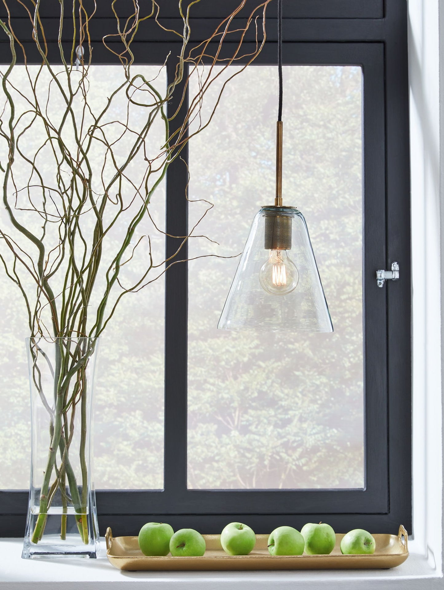Collbrook - Glass Pendant Light - Hornell Furniture Outlet