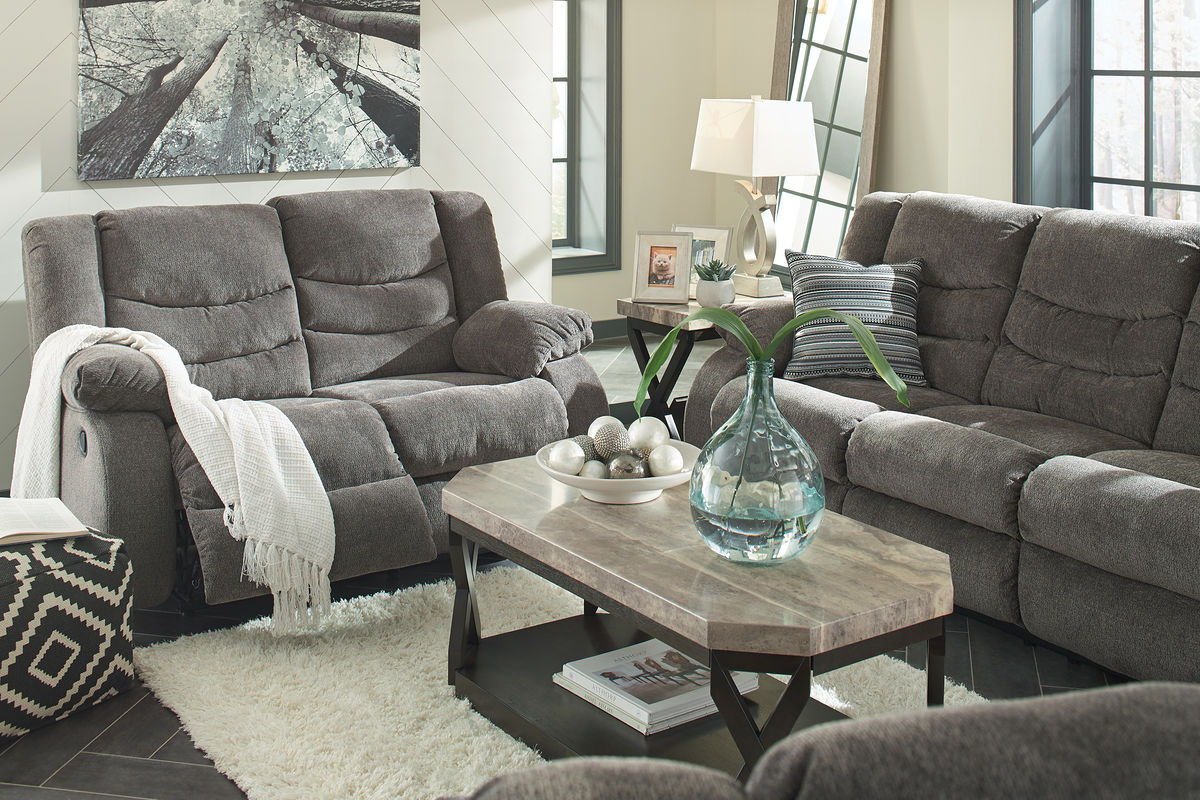 Tulen - Reclining Living Room Set - Hornell Furniture Outlet