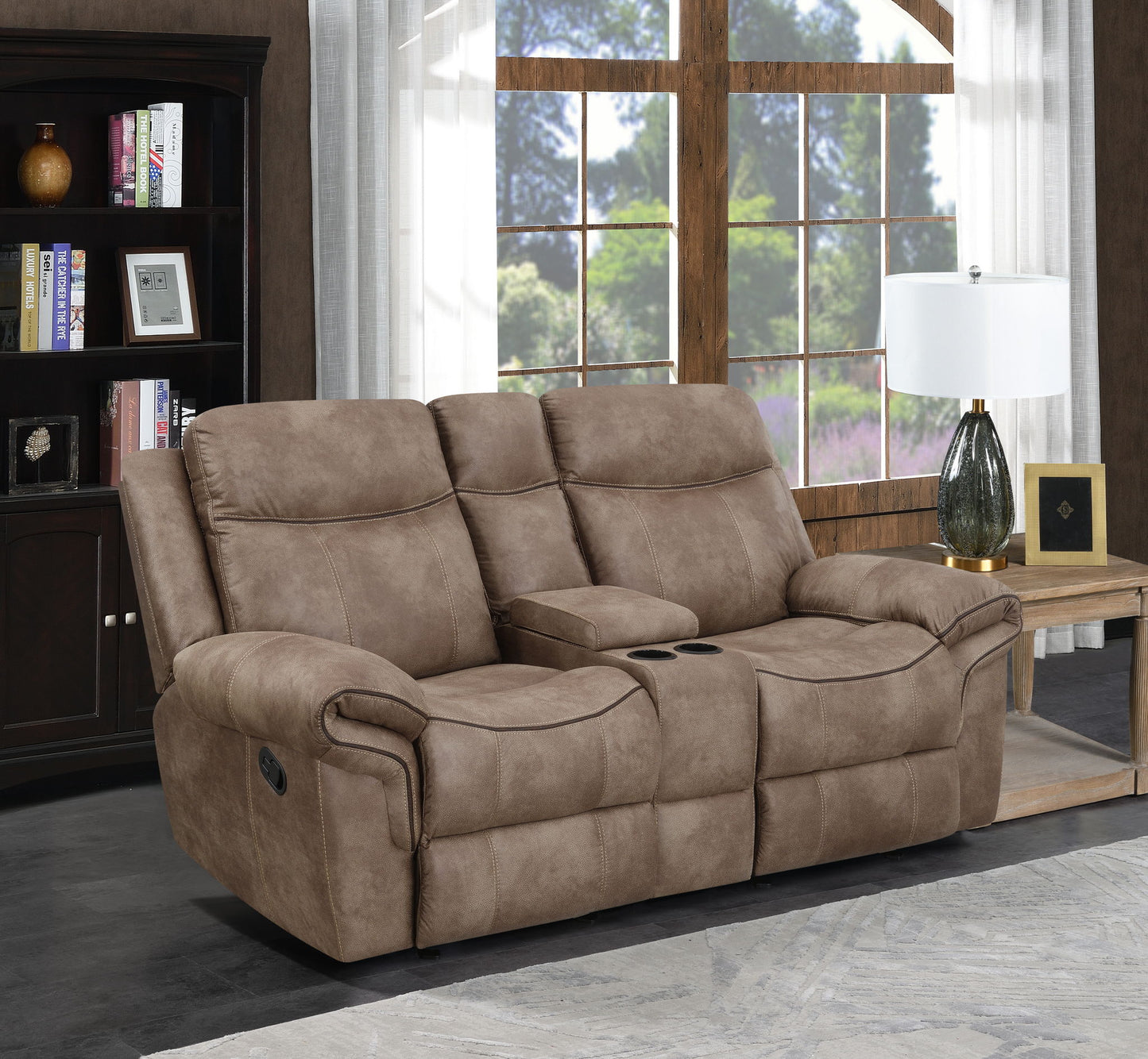 Nashville - Glider Recliner Console Loveseat - Hornell Furniture Outlet