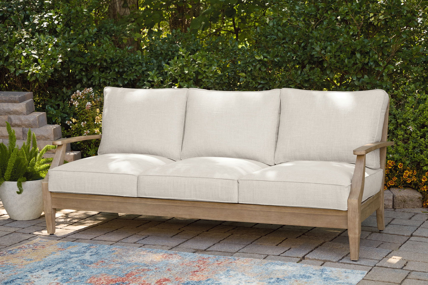 Carter Hall - Beige - Sofa With Cushion - Hornell Furniture Outlet