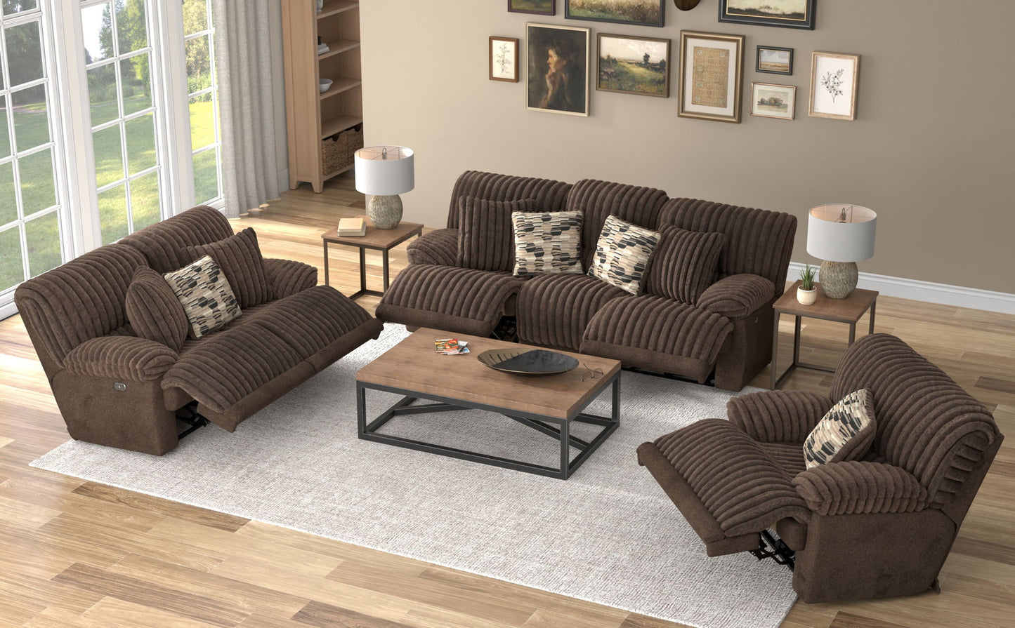 Hollifield - Reclining Loveseat - Hornell Furniture Outlet