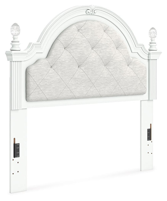 Kozlani - Full Upholstered Panel Headboard - White - Hornell Furniture Outlet