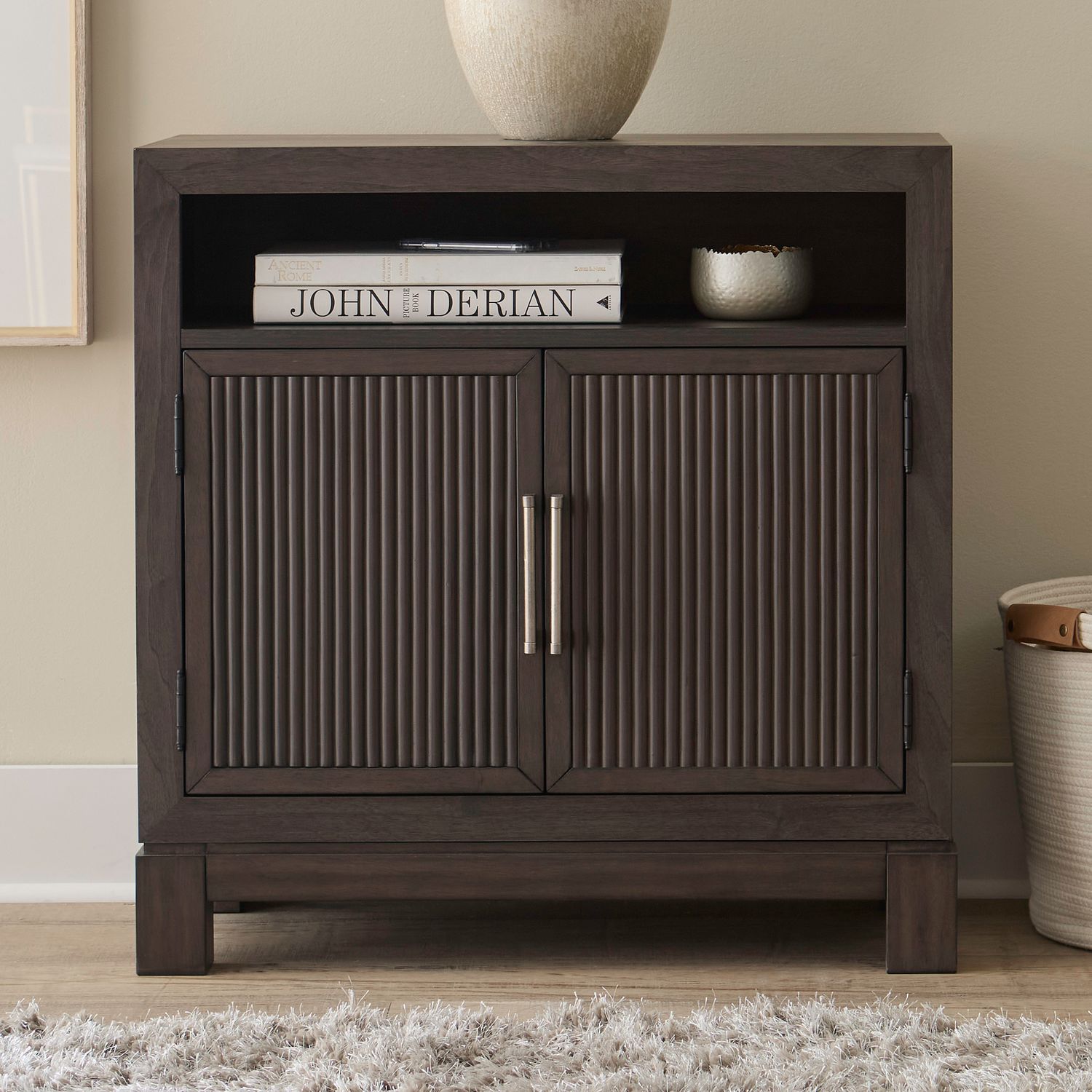 Modern Edge - Bedside Chest With Charging Station - Brown - Hornell Furniture Outlet