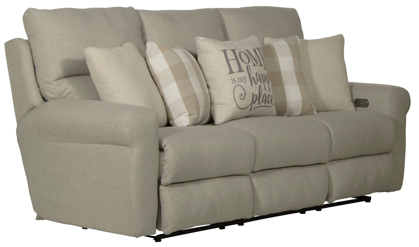 Westport - Power Lay Flat Reclining Sofa - Hornell Furniture Outlet