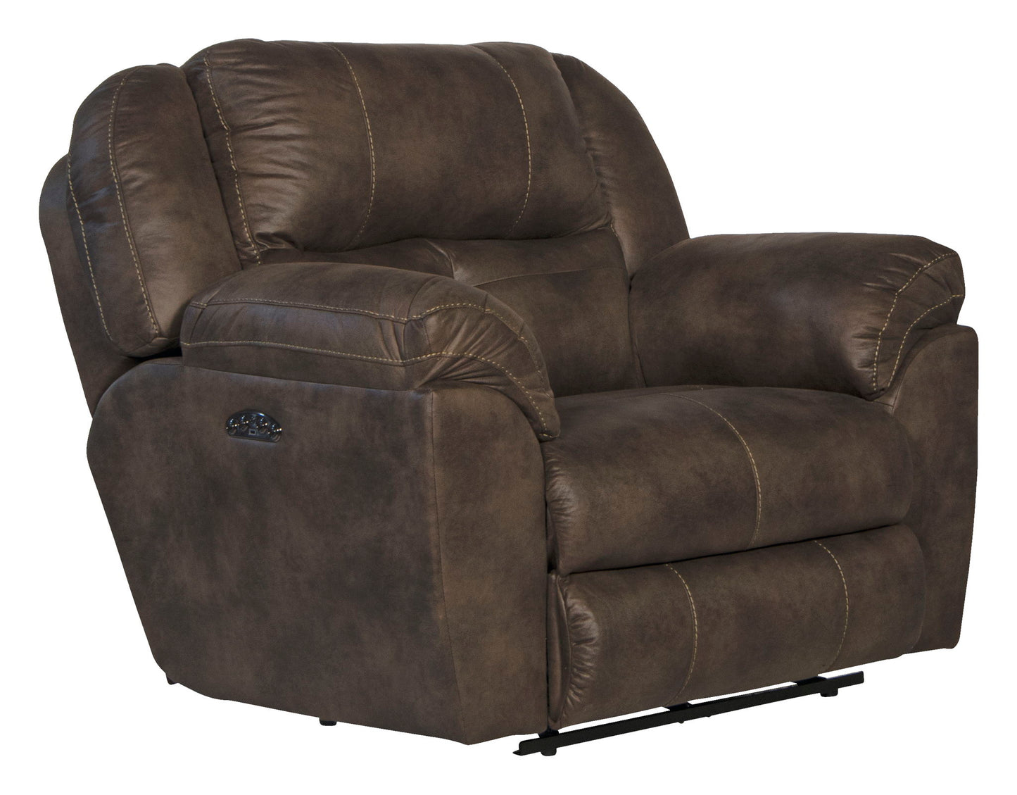 Ferrington - Power Lay Flat Recliner with Power Adjustable Headrest - Hornell Furniture Outlet