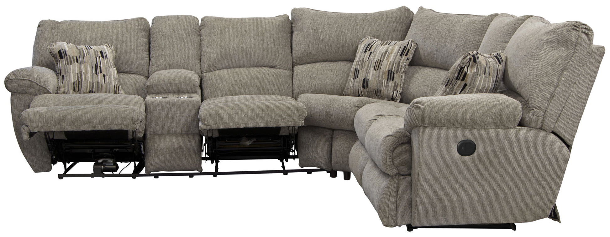 Elliott - Reclining Sectional - Hornell Furniture Outlet