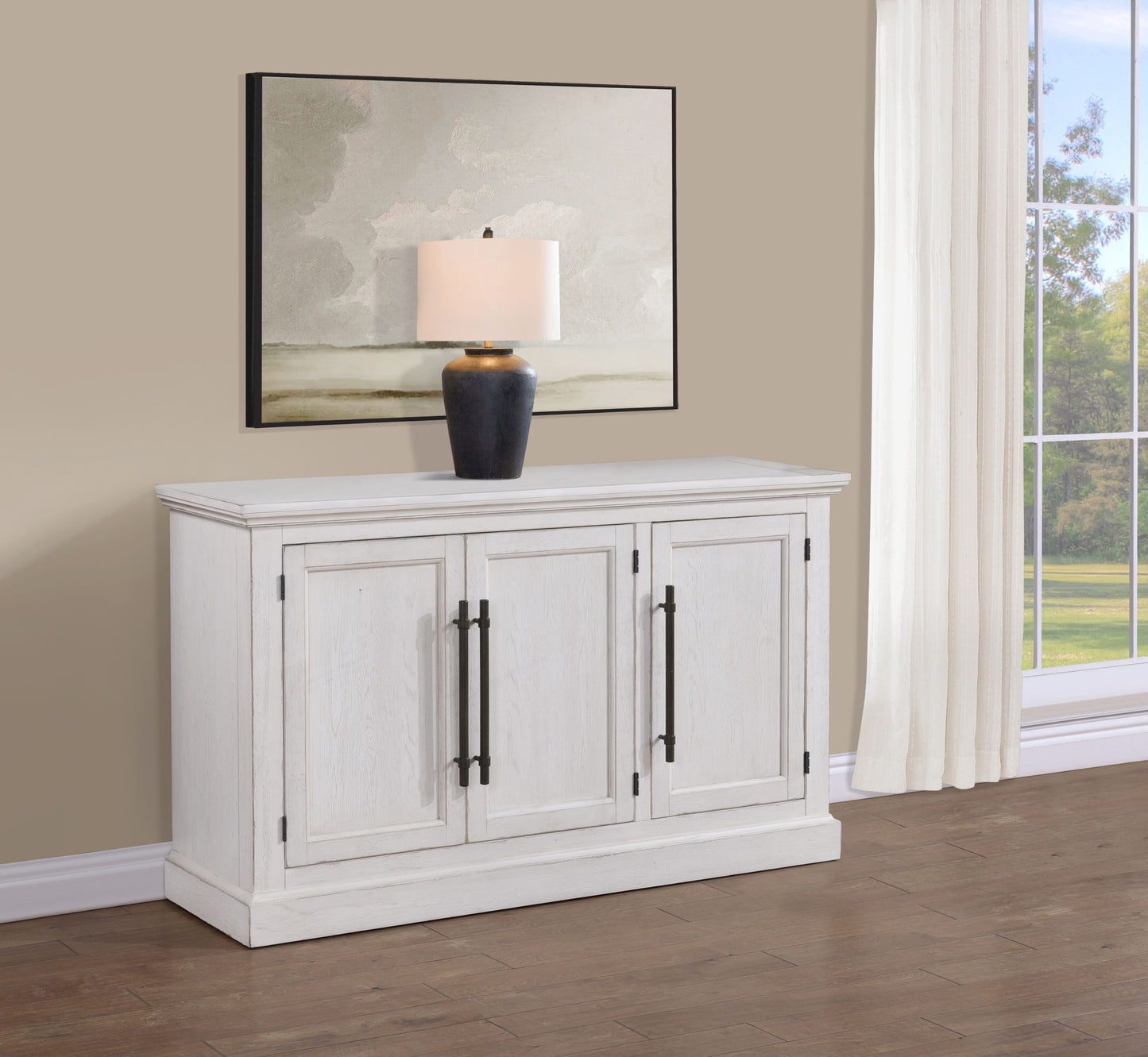 Warren - Server - White - Hornell Furniture Outlet