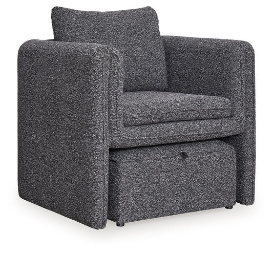 Vreni - Charcoal / Black - Accent Chair - Hornell Furniture Outlet