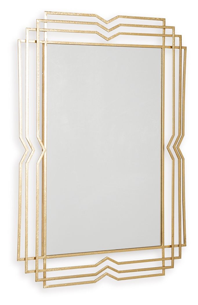 Claybrook - Gold Finish - Accent Mirror - Hornell Furniture Outlet