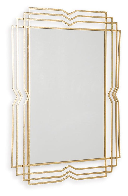 Claybrook - Gold Finish - Accent Mirror - Hornell Furniture Outlet