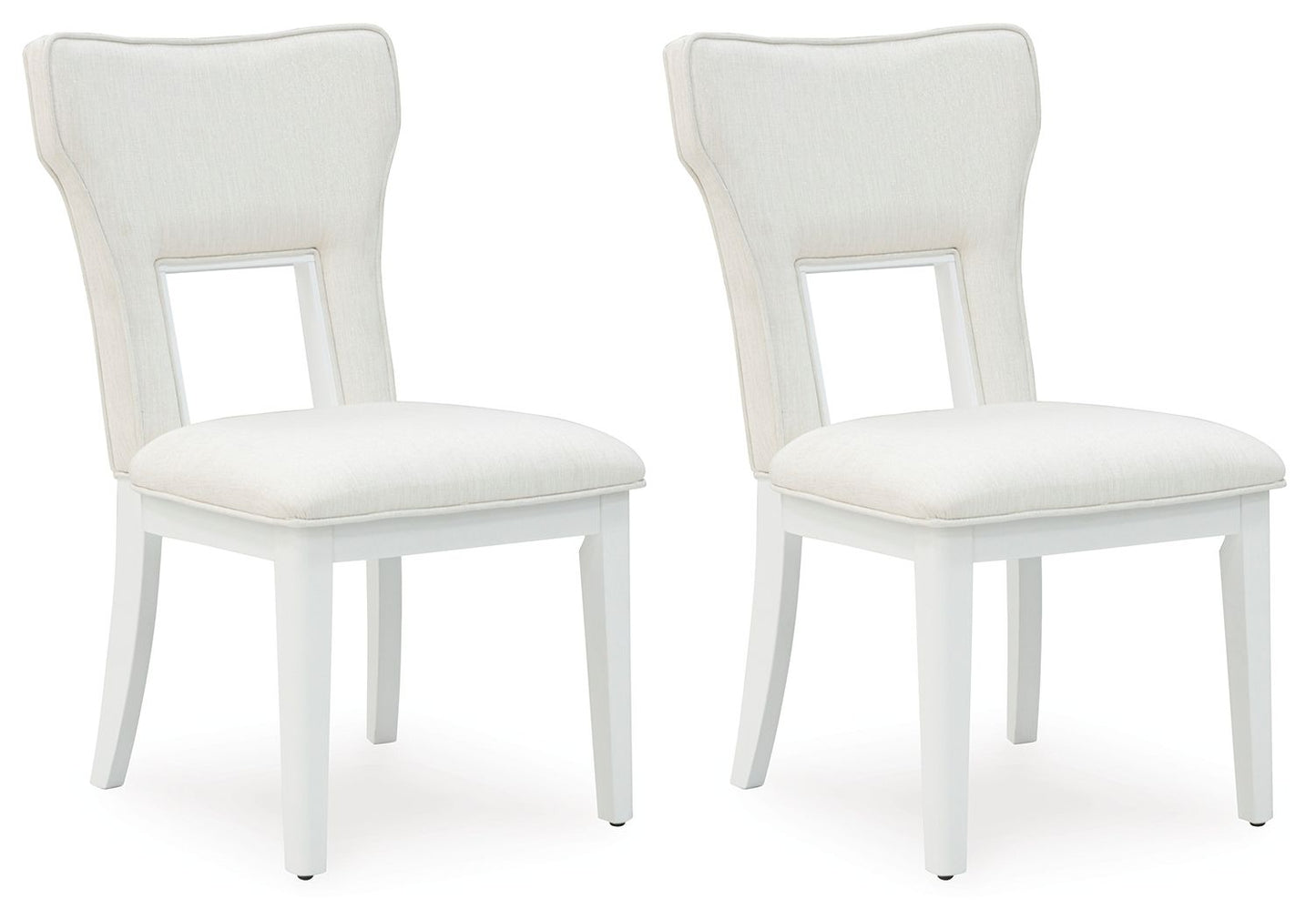 Chalanna - White - Dining Upholstered Side Chair (Set of 2) - Hornell Furniture Outlet