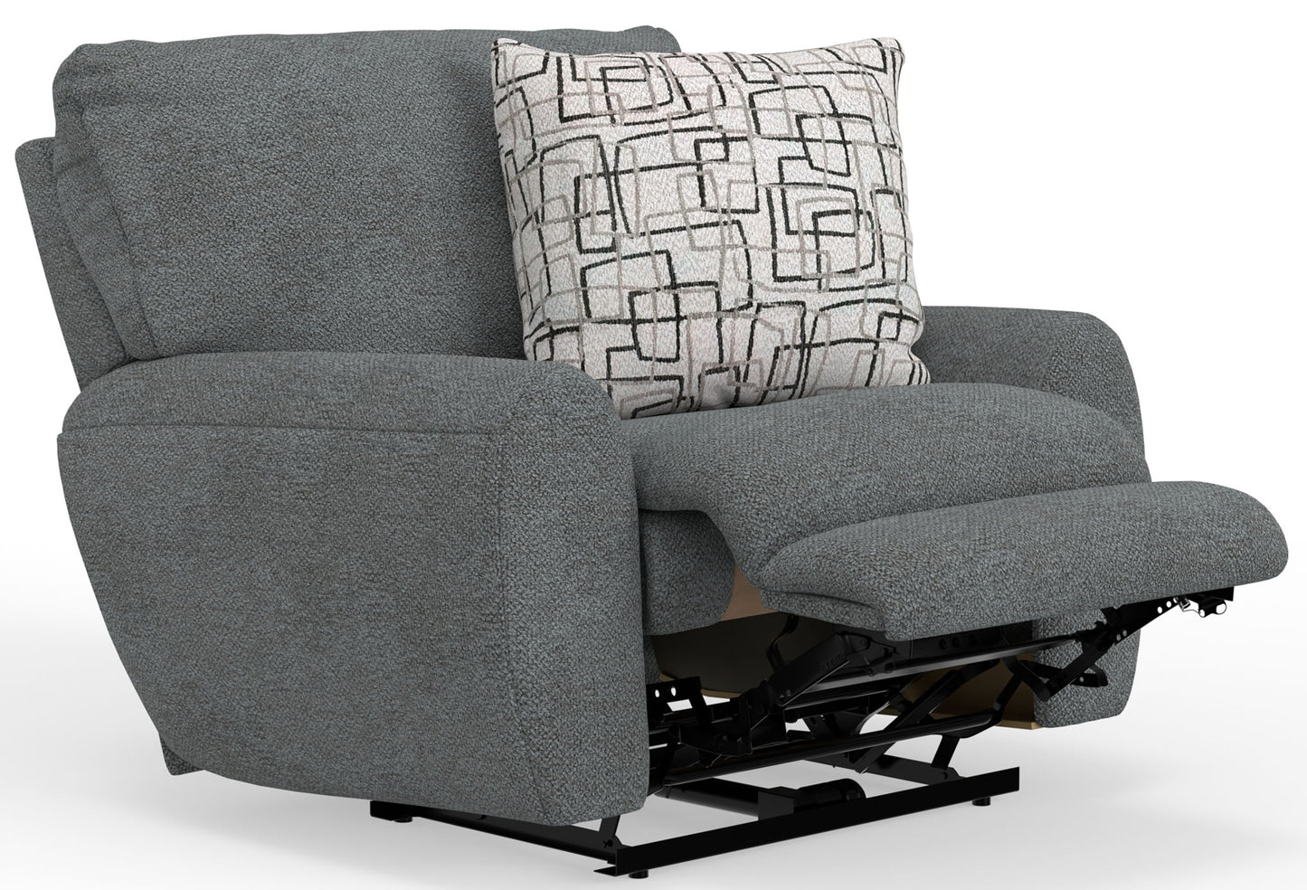 Maxwell - Power Deep Seat Lay Flat Recliner - Hornell Furniture Outlet