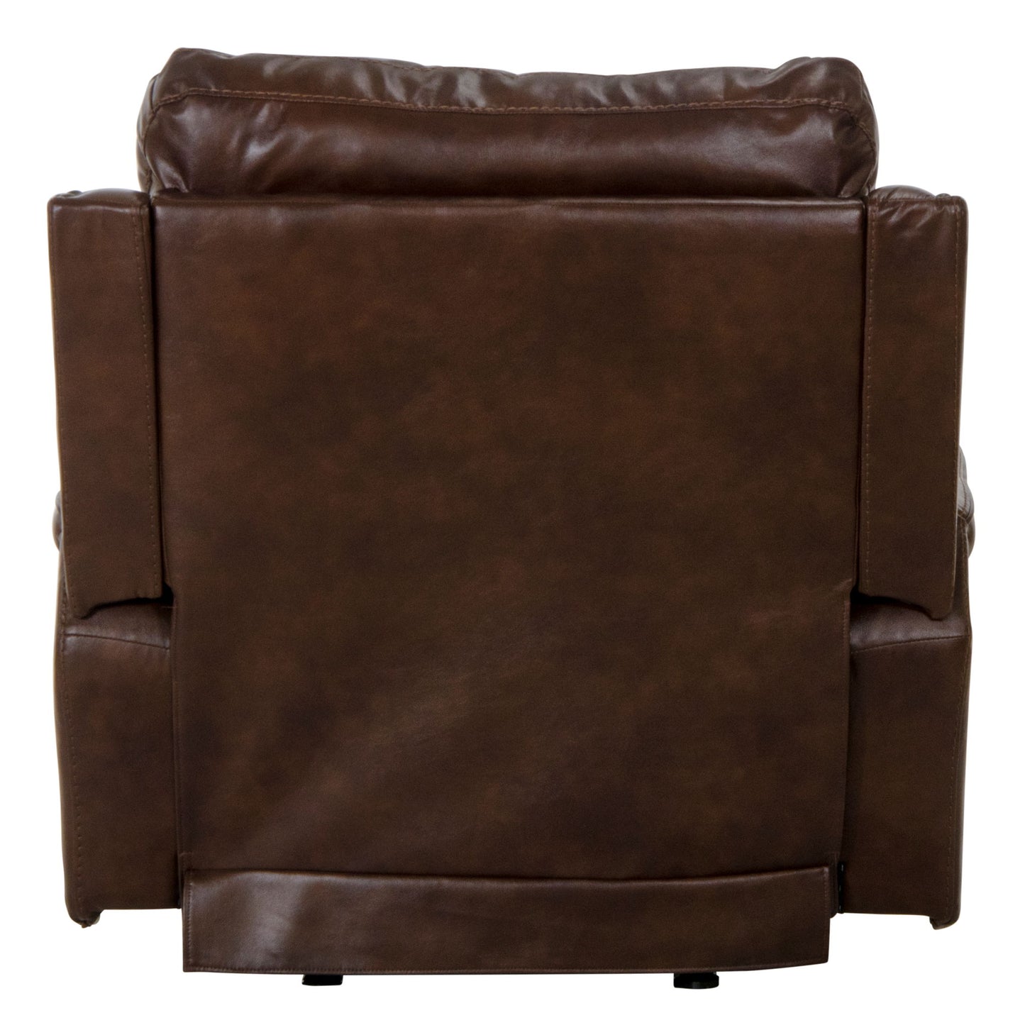 Ceretti - Power Wall Hugger Recliner - Brown Top Grain Italian Leather Match - Hornell Furniture Outlet
