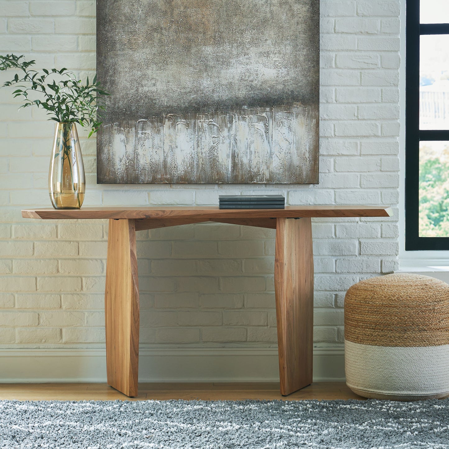 Holward - Natural - Console Sofa Table - Hornell Furniture Outlet