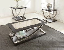 Ramsey - 3 Piece Table Set - Brown - Hornell Furniture Outlet