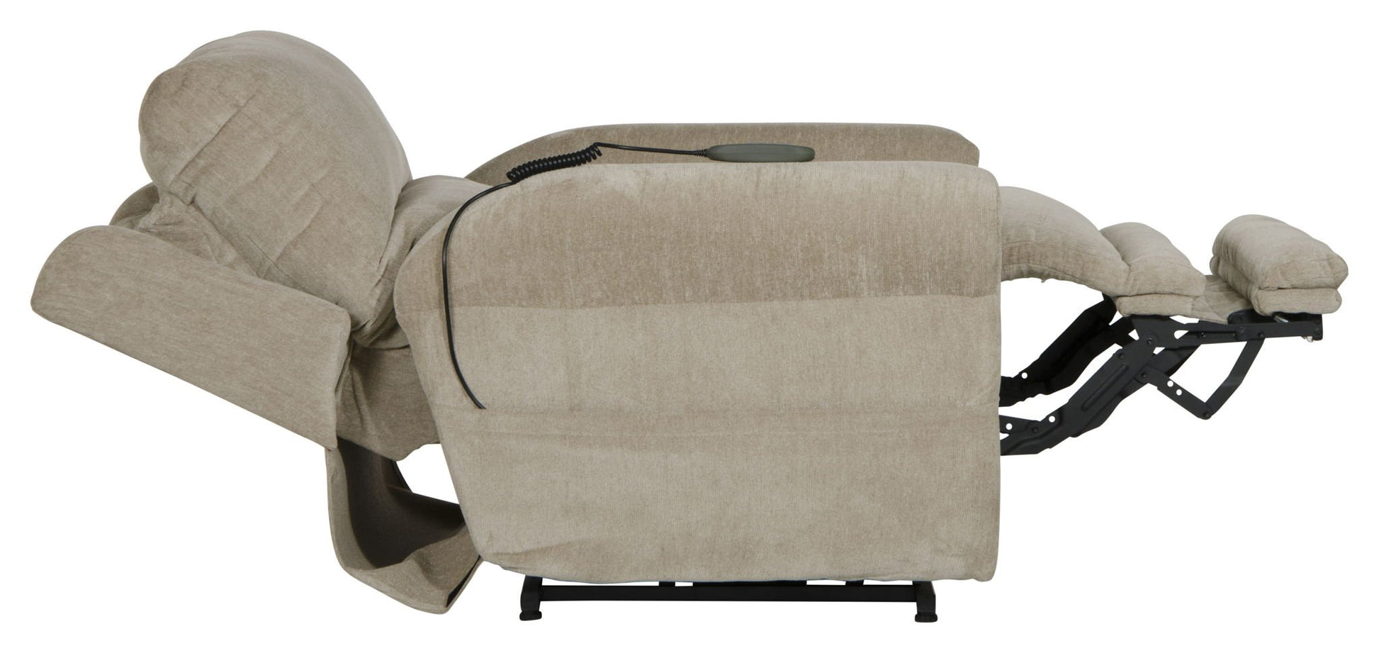 Warner - Power Headrest With Lumbar Power Lay Flat Recliner - Hornell Furniture Outlet