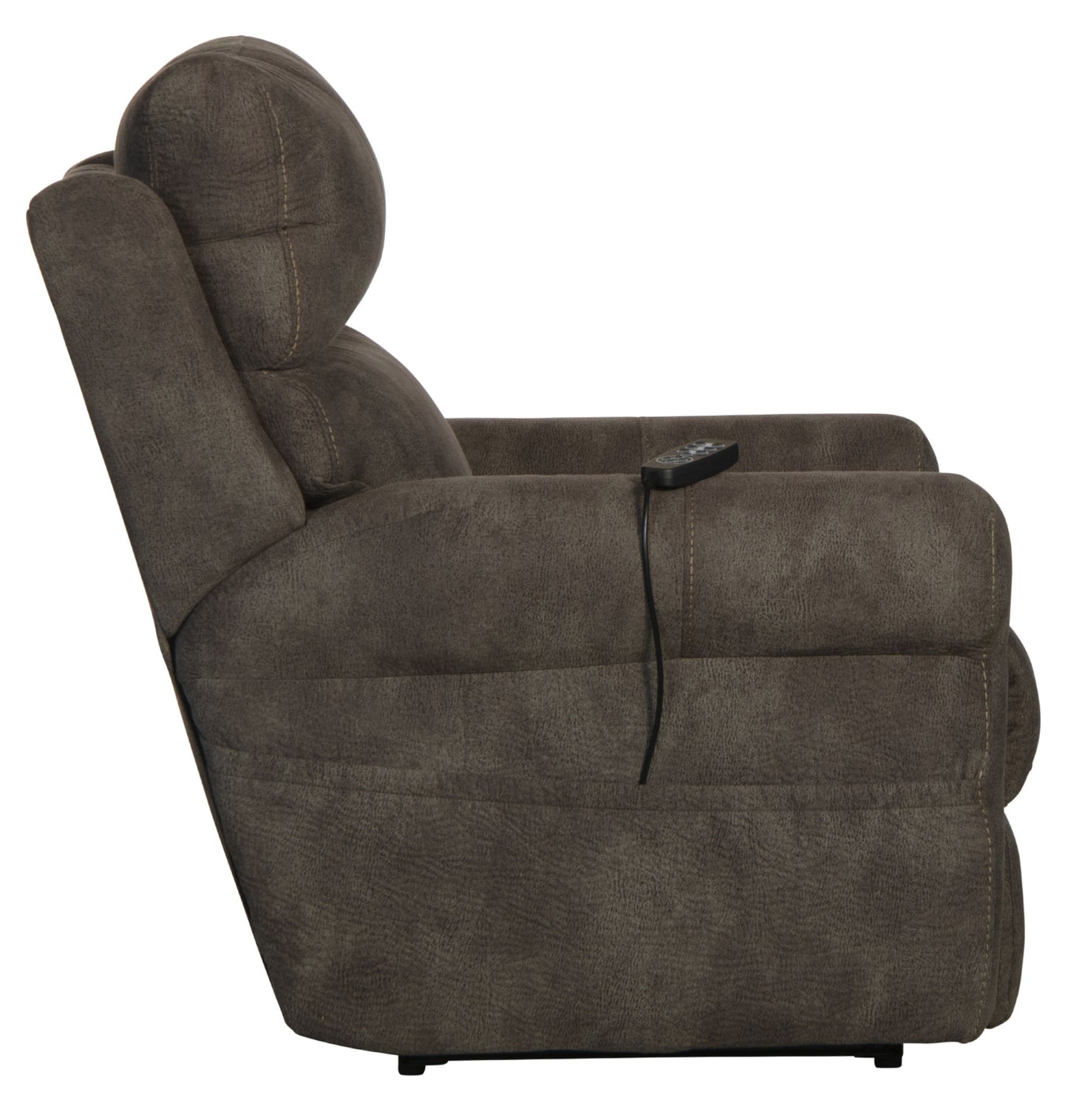 Tranquility - Power Headrest Power Lay Flat Reclining With CR3 Heat / Massage / Lumbar - Pewter - Hornell Furniture Outlet