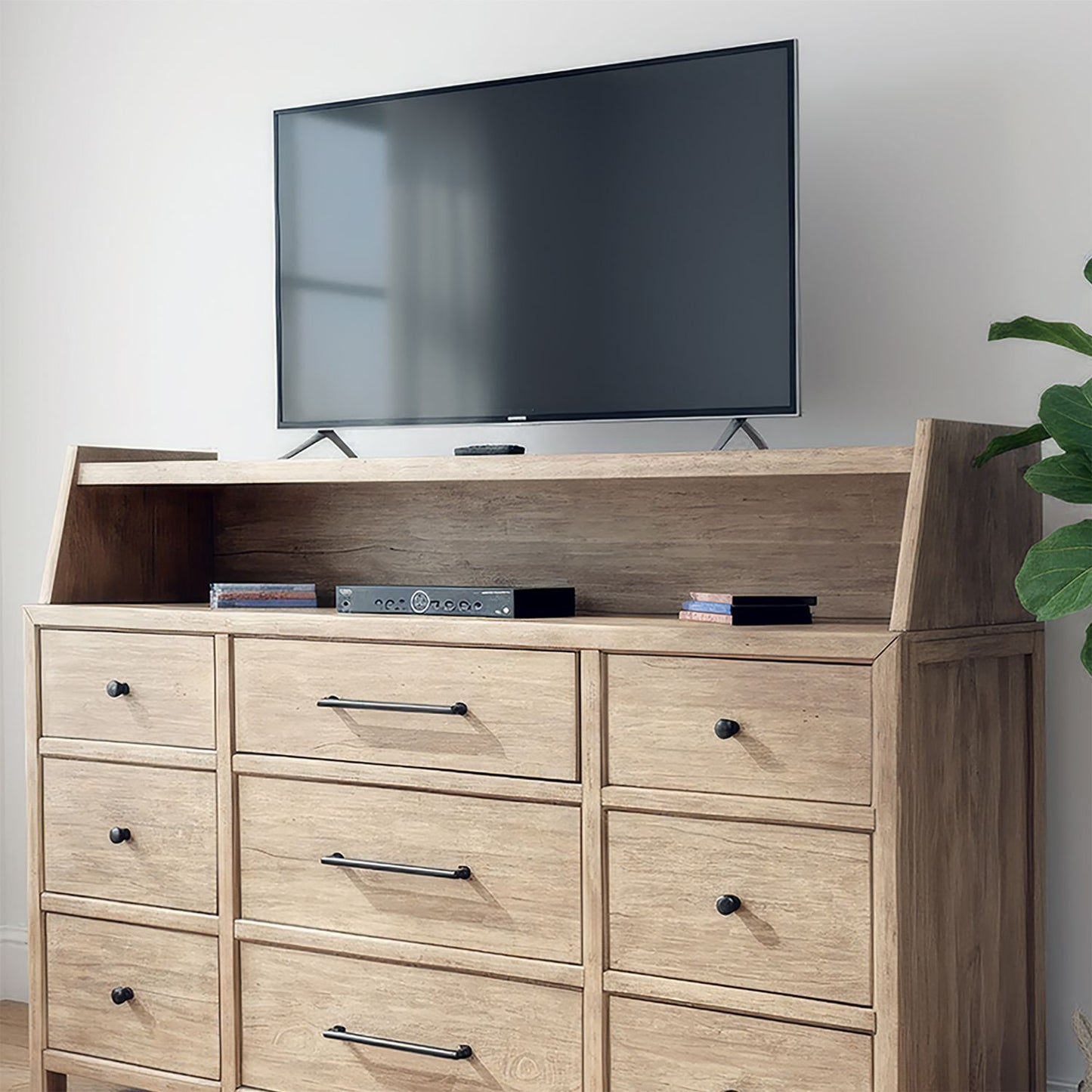 Proximity Place - Dresser Hutch - Barley Buff - Hornell Furniture Outlet