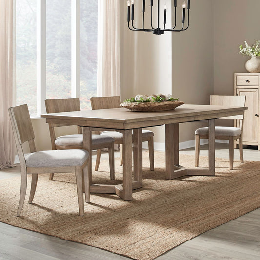 Proximity Place - Double Pedestal Table Set - Hornell Furniture Outlet
