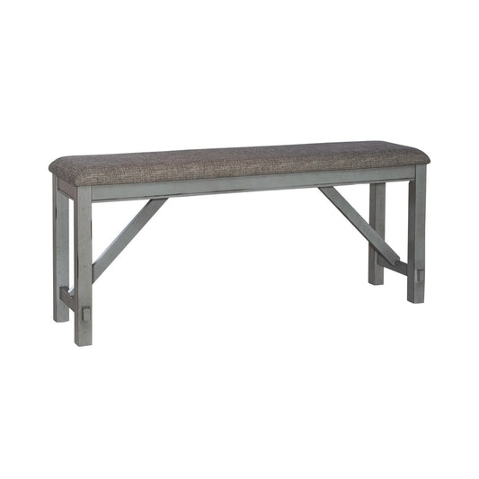 Newport - Counter Height Dining Bench - Gray - Hornell Furniture Outlet