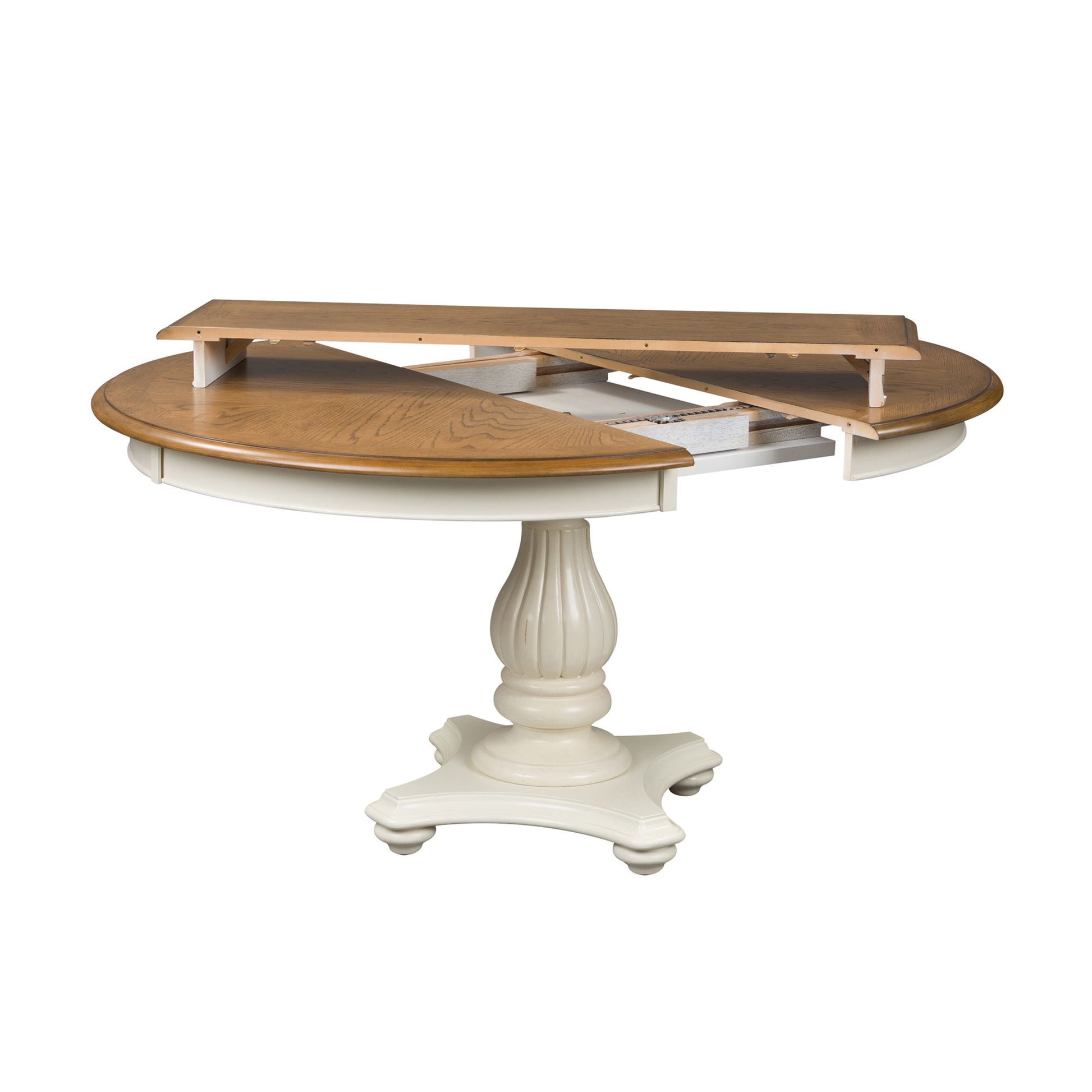 Cumberland Creek - Pedestal Table Set - White - Hornell Furniture Outlet