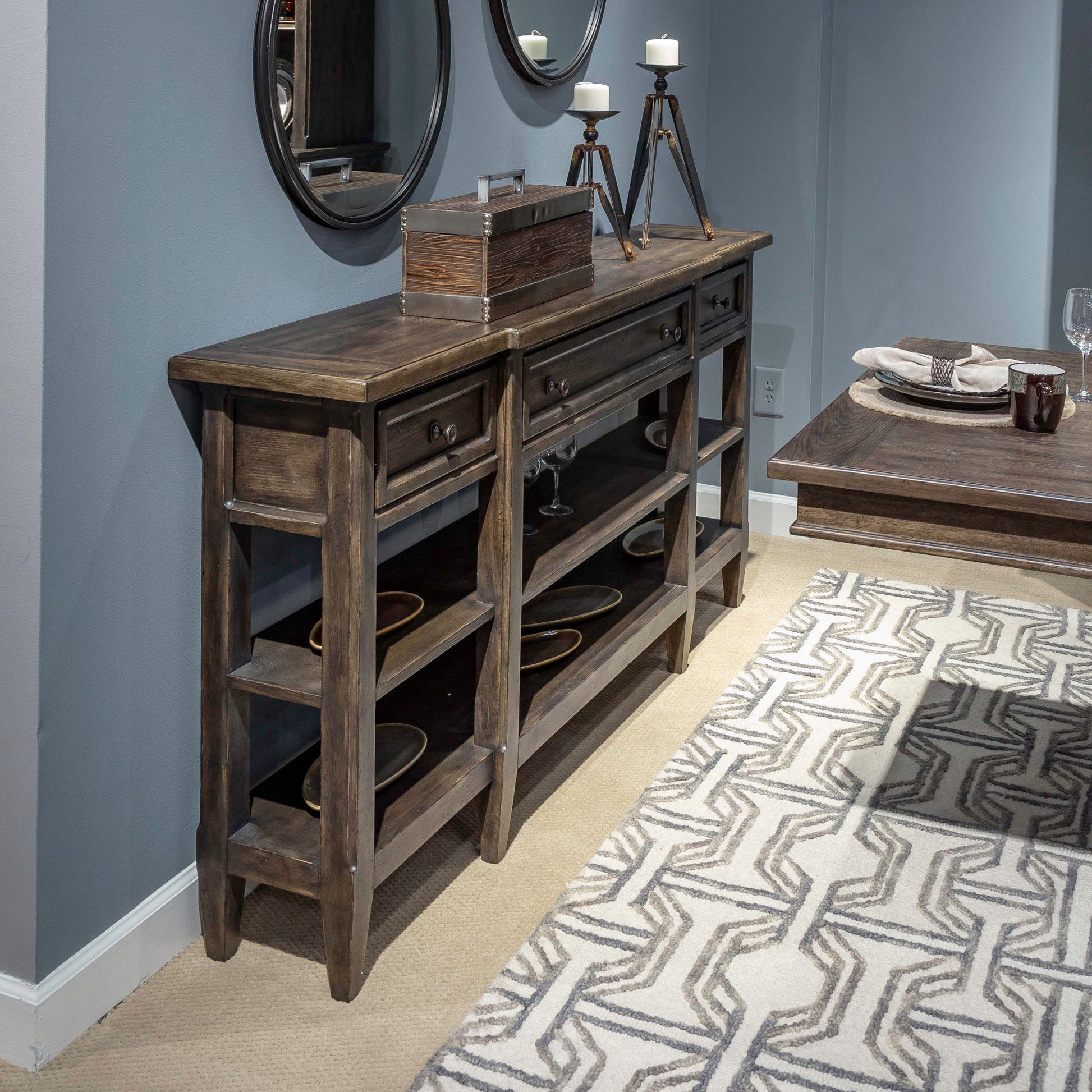 Paradise Valley - Hall Console Table - Dark Brown - Hornell Furniture Outlet