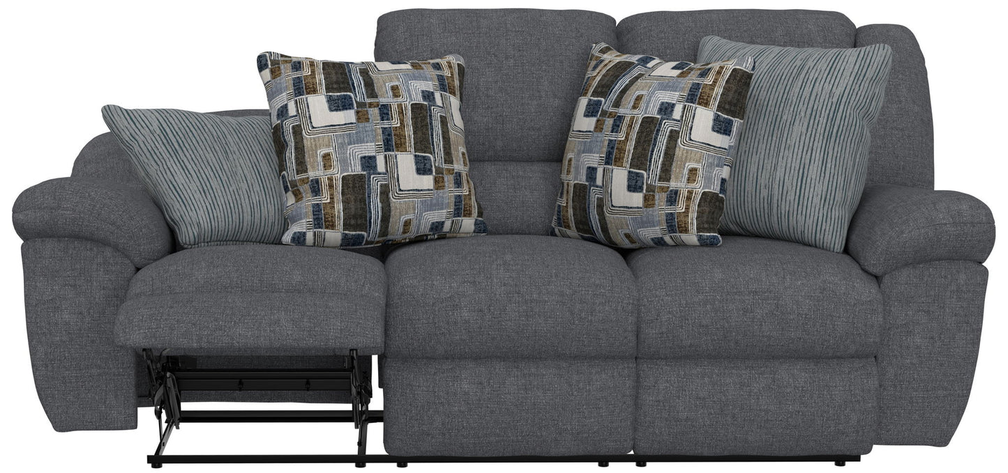 Trifecta - Sofa With 3 Recliners and Drop Down Table - Hornell Furniture Outlet