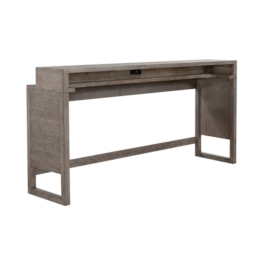 Bartlett Field - Console Bar Table - Gray - Hornell Furniture Outlet