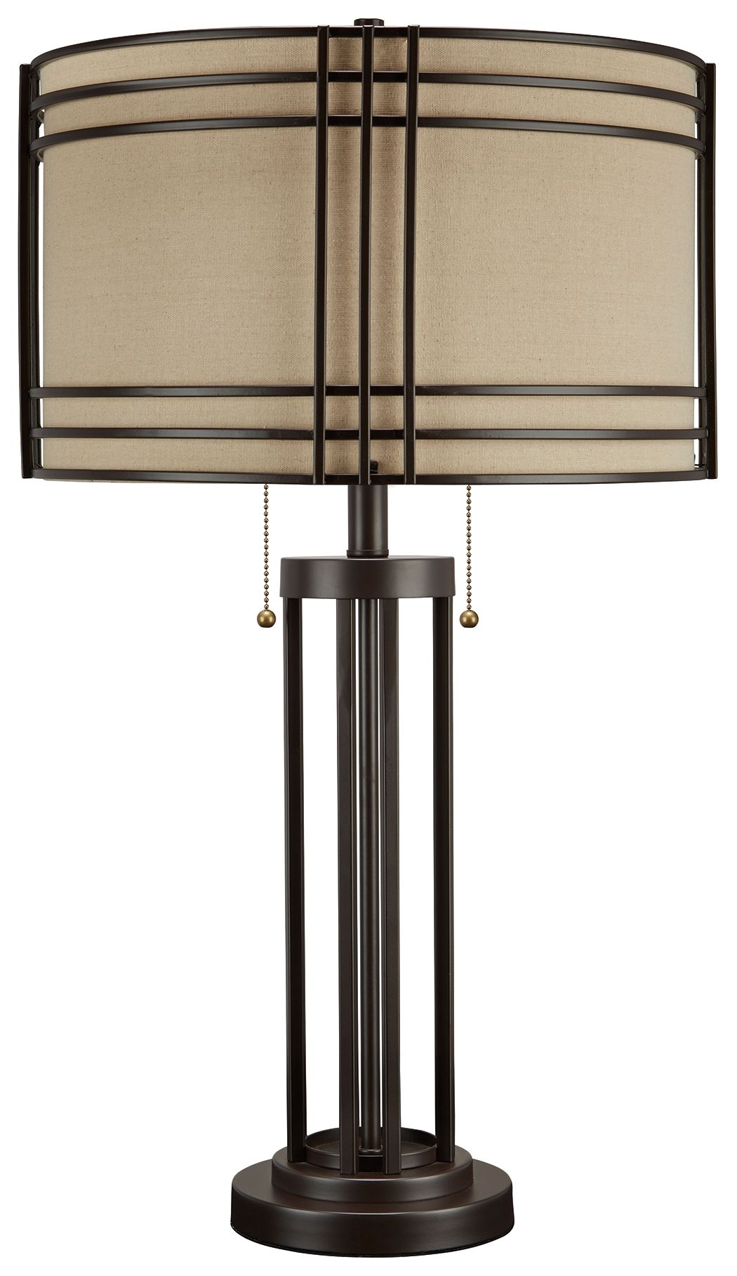 Hanswell - Dark Brown - Metal Table Lamp - Hornell Furniture Outlet