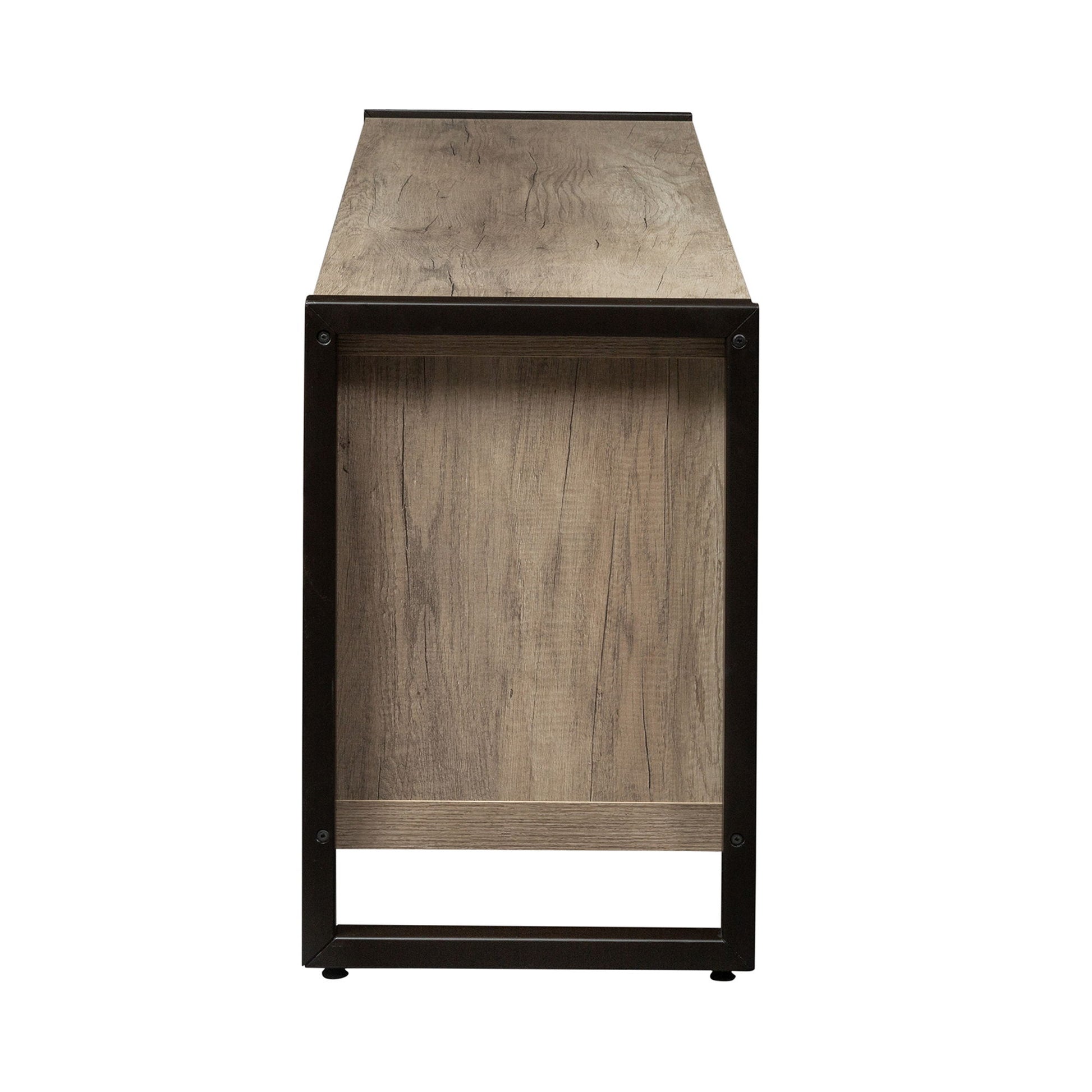 Sun Valley - 64" TV Console With Faux Metal - Light Brown - Hornell Furniture Outlet