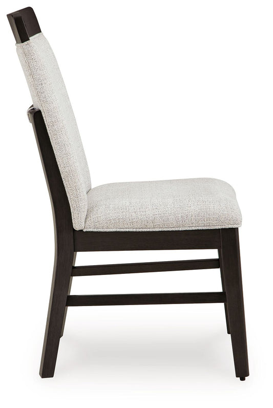 Neymorton - Light Gray / Brown - Dining Upholstered Side Chair (Set of 2) - Hornell Furniture Outlet