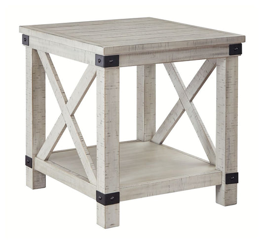 Carynhurst - Whitewash - Rectangular End Table - Hornell Furniture Outlet